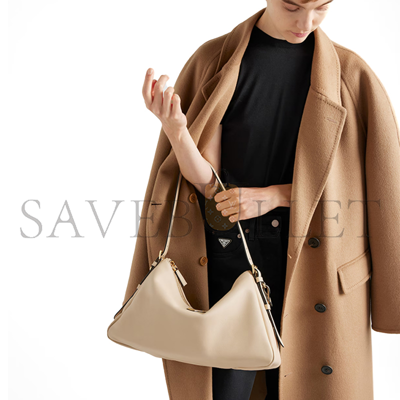 Pra*a aimÉe large leather shoulder bag 1bc228 (39*23*12cm)